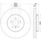 Pagid Brakes Bmw 550I Gt 15-10/550I Gt Xdrive 15-10/7 Disc Brake Roto, 355120691 355120691 - alternate 5